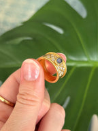 Diamond Sapphire Band