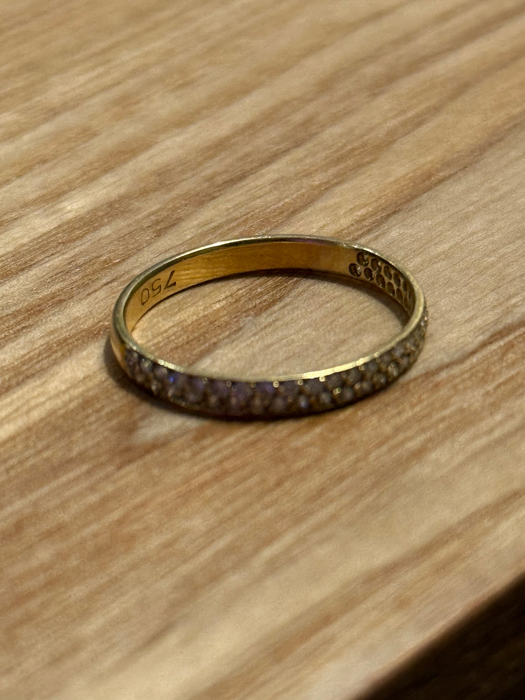 Pave Diamond Half Eternity Band