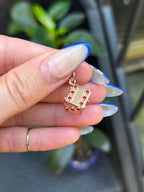 Solid Enamel Dice Charm