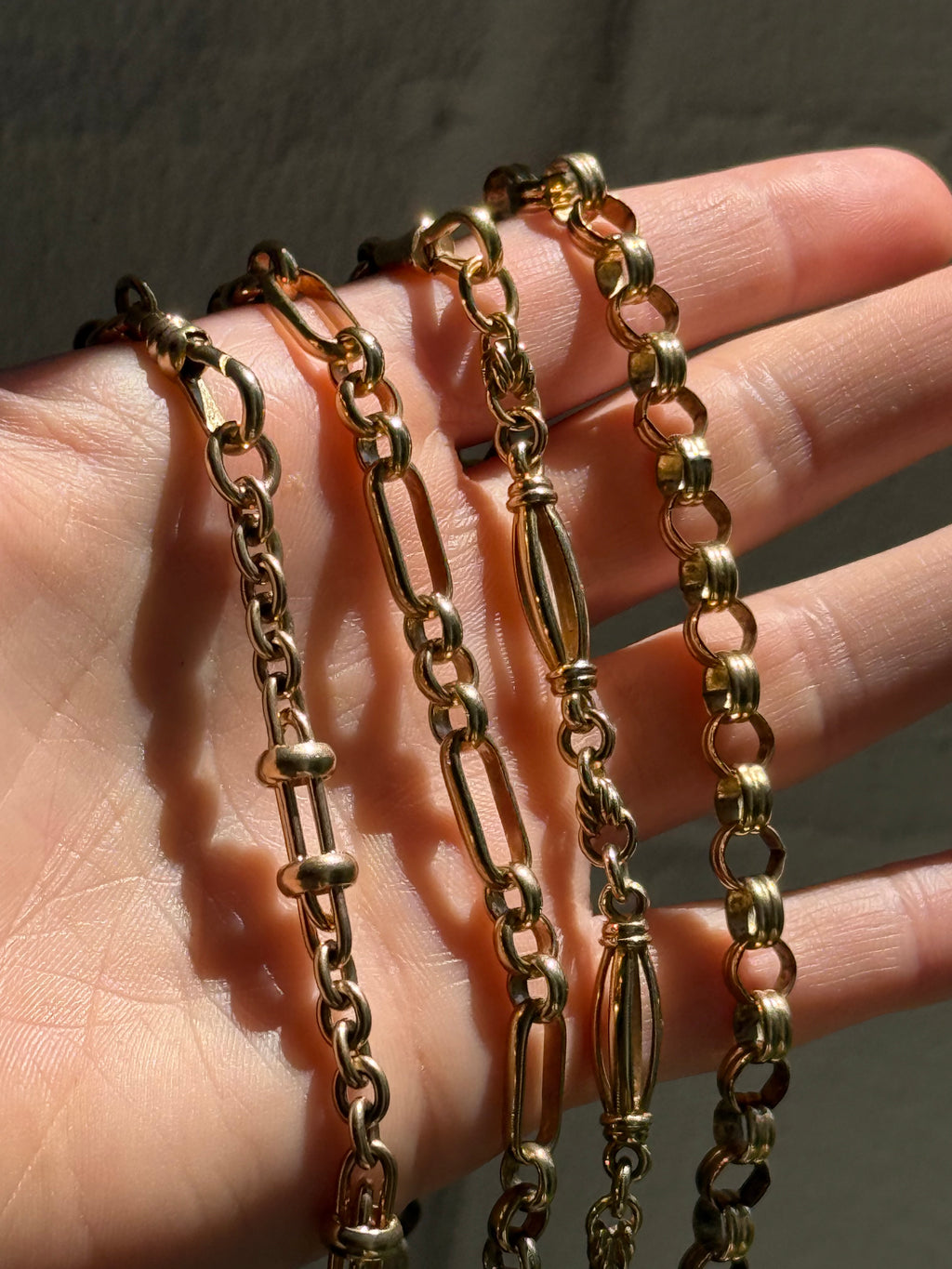 Solid Trombone Watch Chain