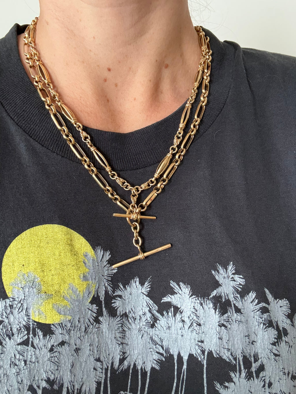 Solid Trombone Watch Chain
