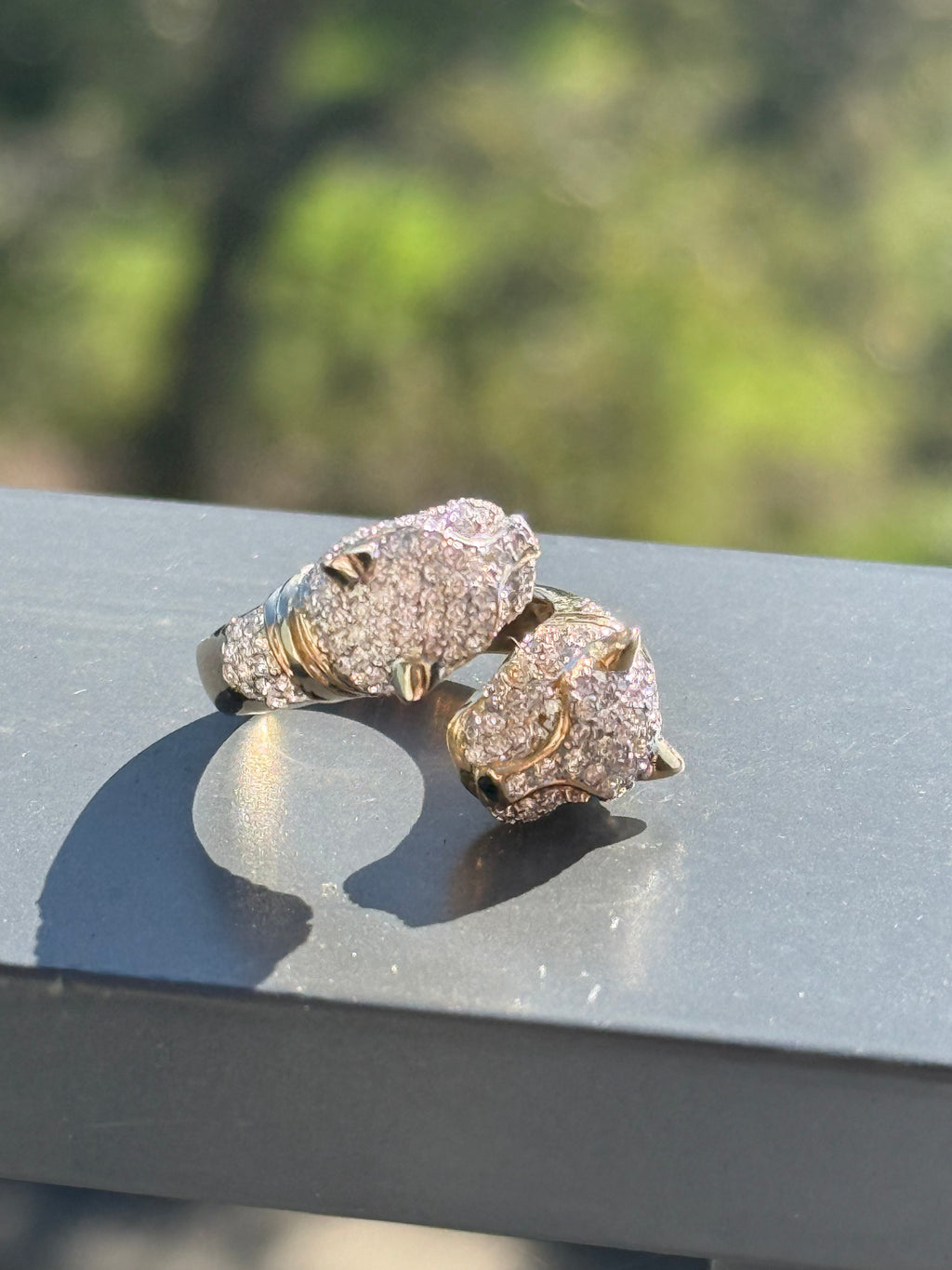 Diamond Panther Ring