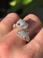 Diamond Panther Ring