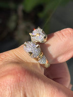 Diamond Panther Ring
