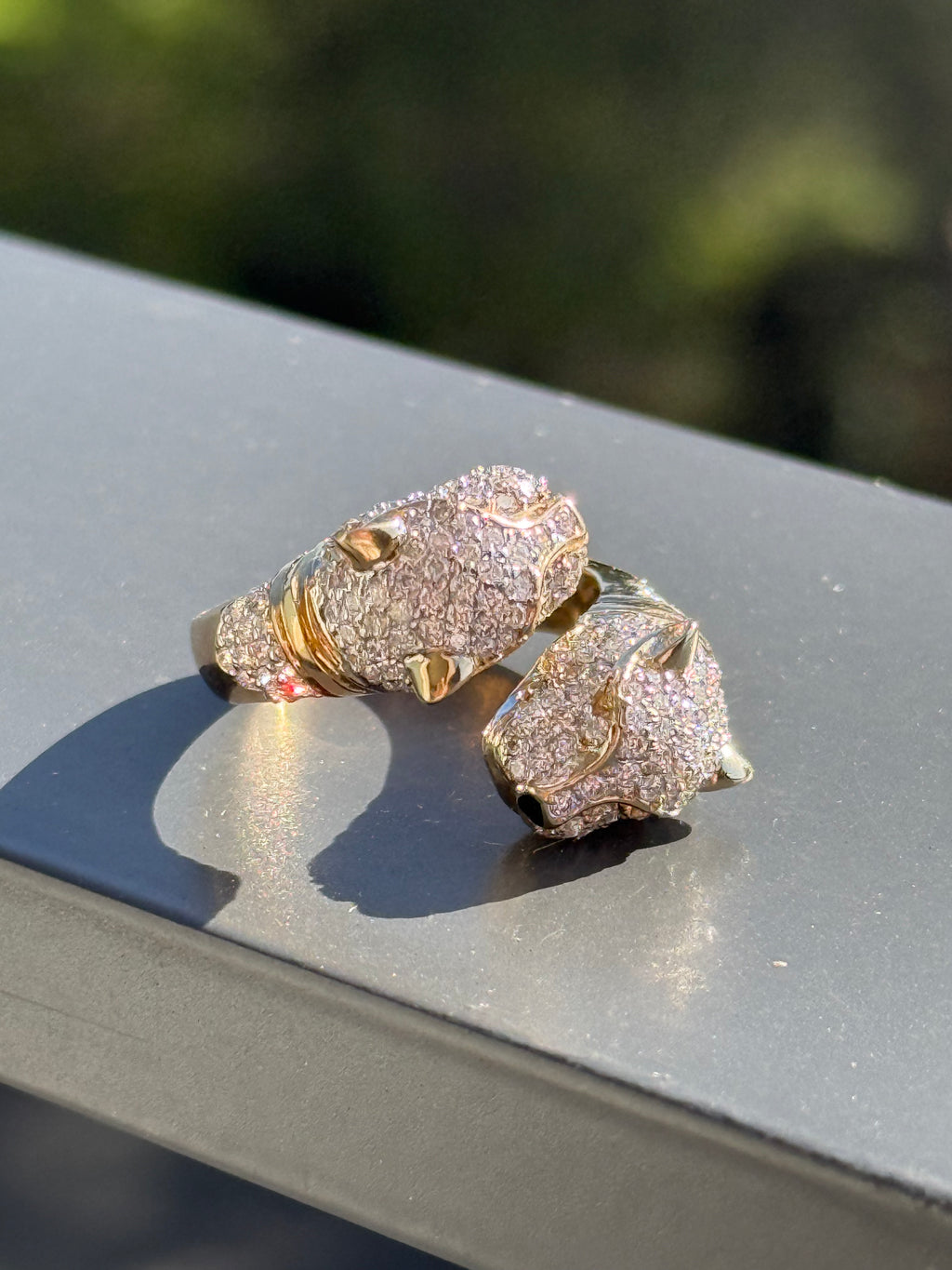 Diamond Panther Ring