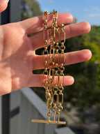 Solid Trombone Watch Chain