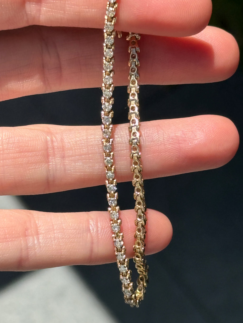 14k Diamond Tennis Bracelet