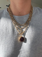 Solid Trombone Watch Chain