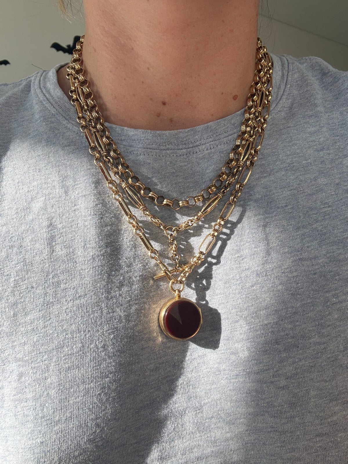 Solid Trombone Watch Chain