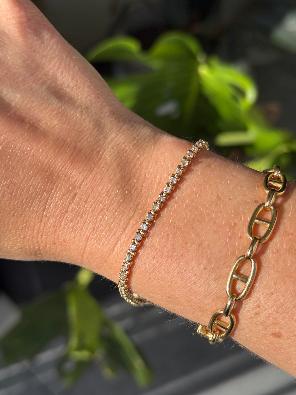 14k Diamond Tennis Bracelet