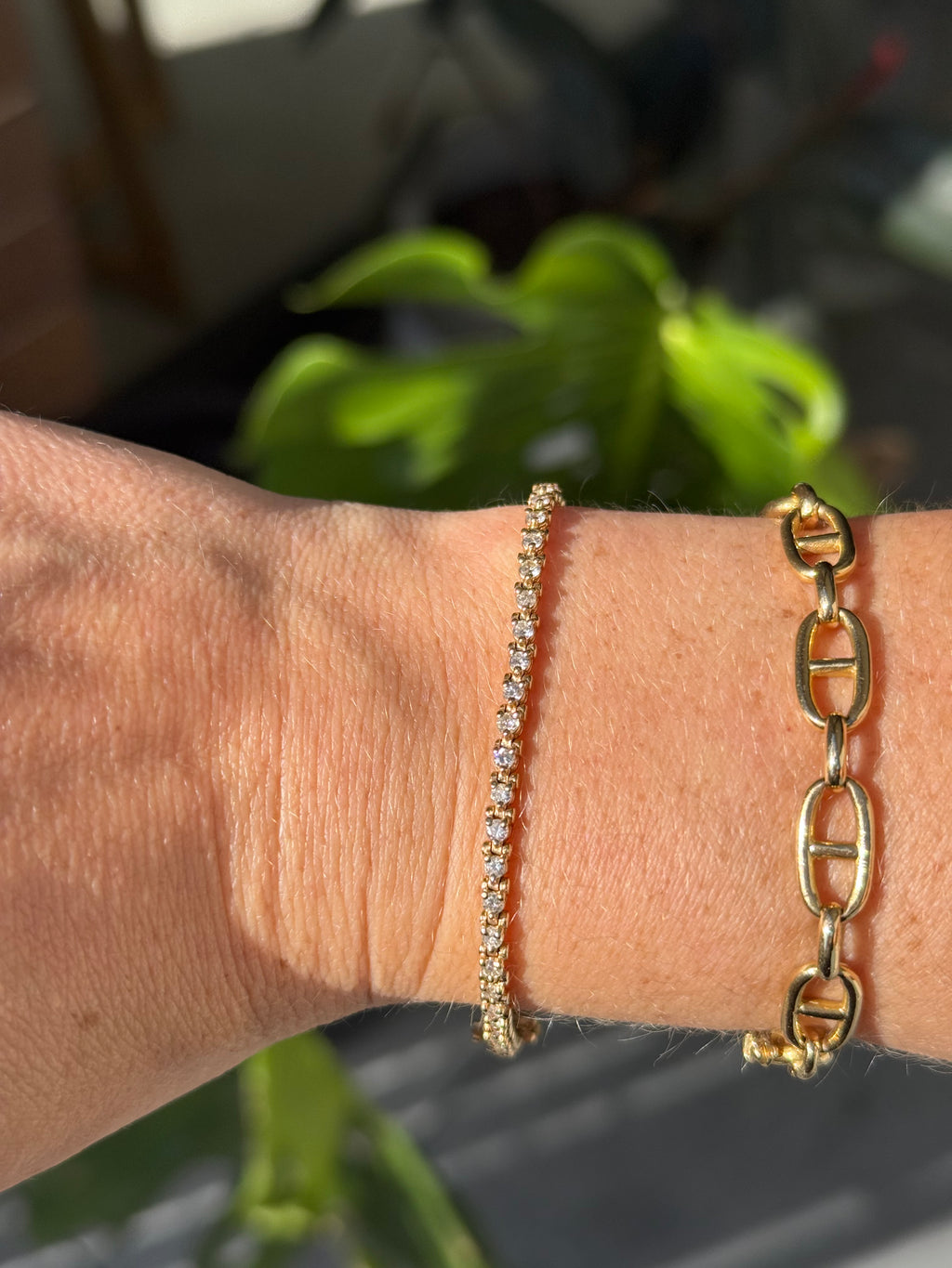 14k Diamond Tennis Bracelet