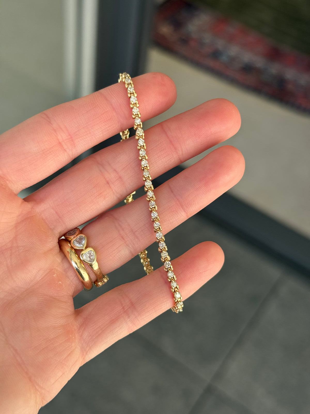 14k Diamond Tennis Bracelet