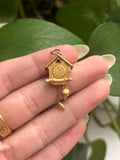 Birdhouse Clock Charm