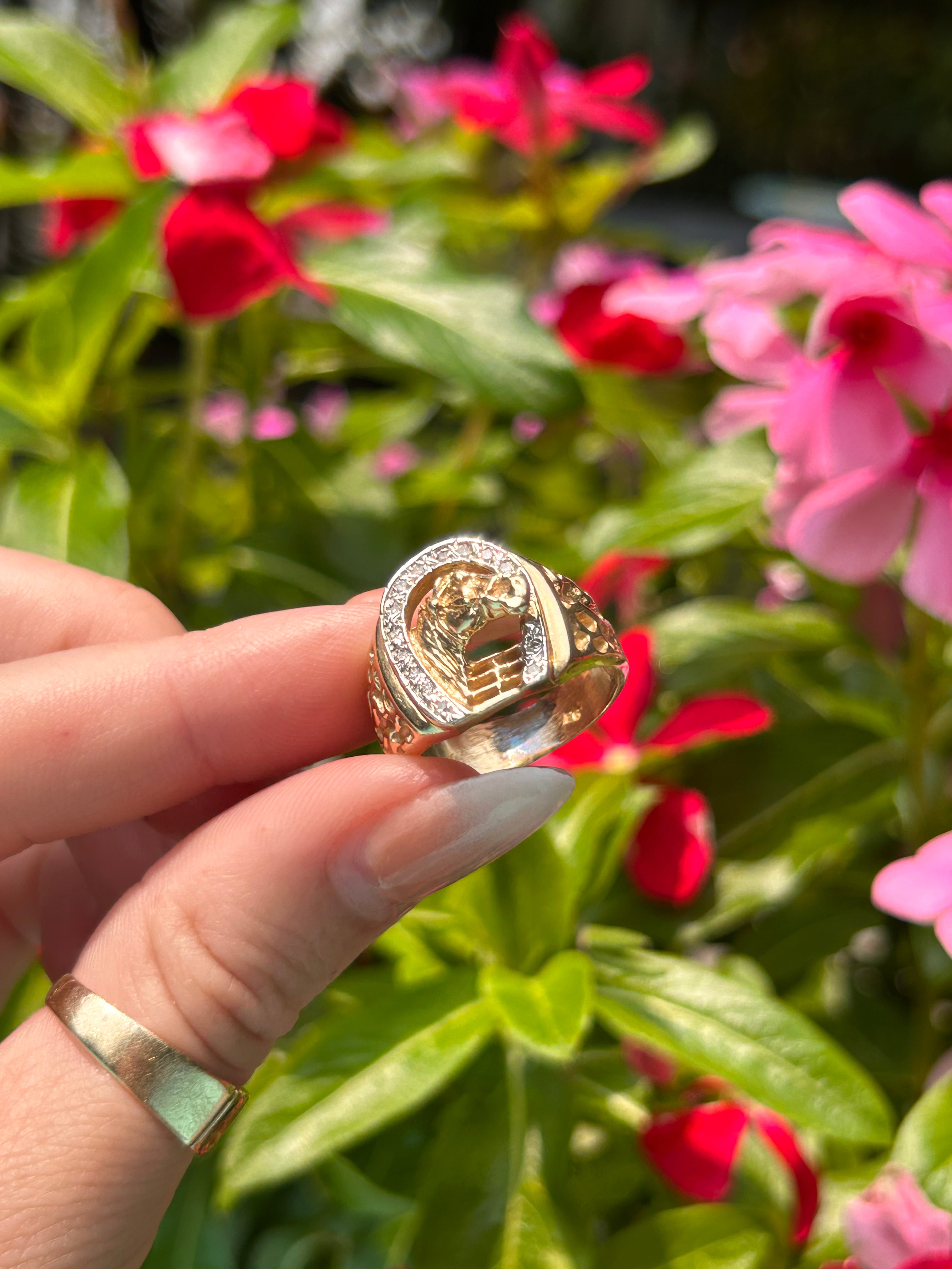 Diamond Horseshoe Ring