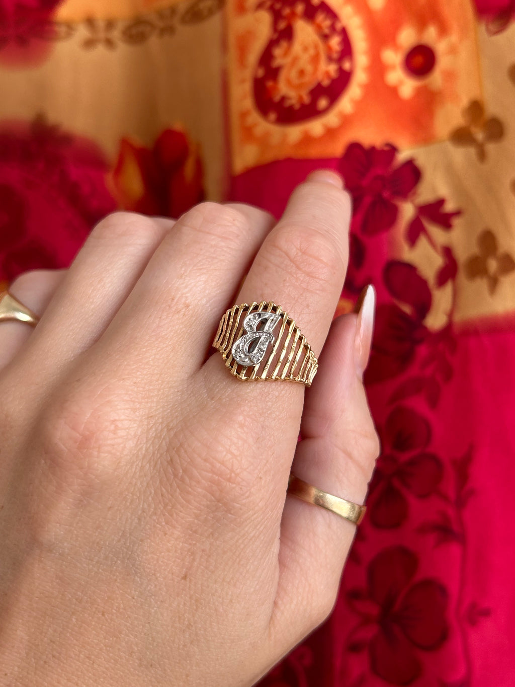 Diamond G Cage Ring