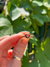 Load image into Gallery viewer, Garnet Heart Ring
