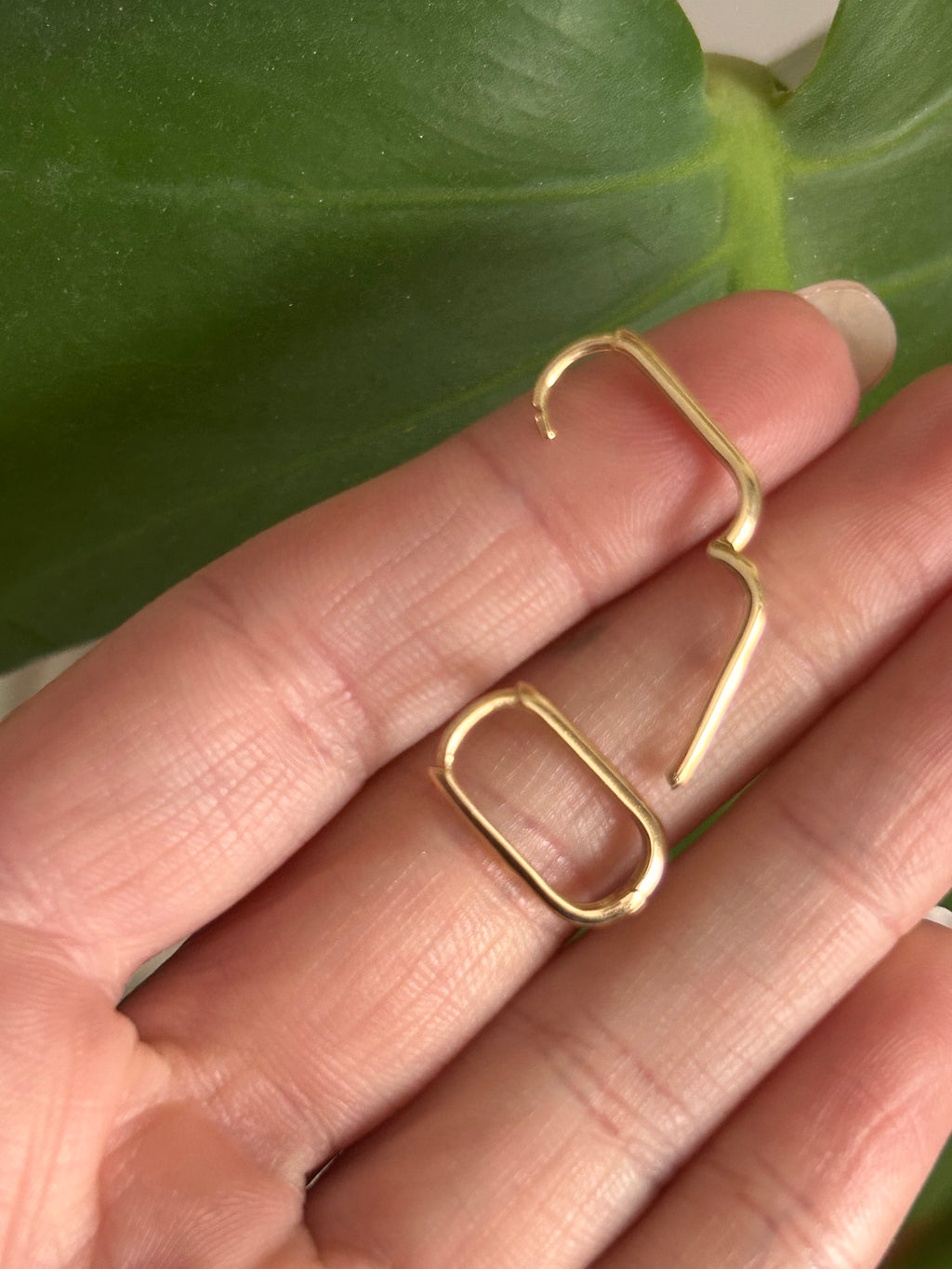 Rectangular Snap Mini Hoops