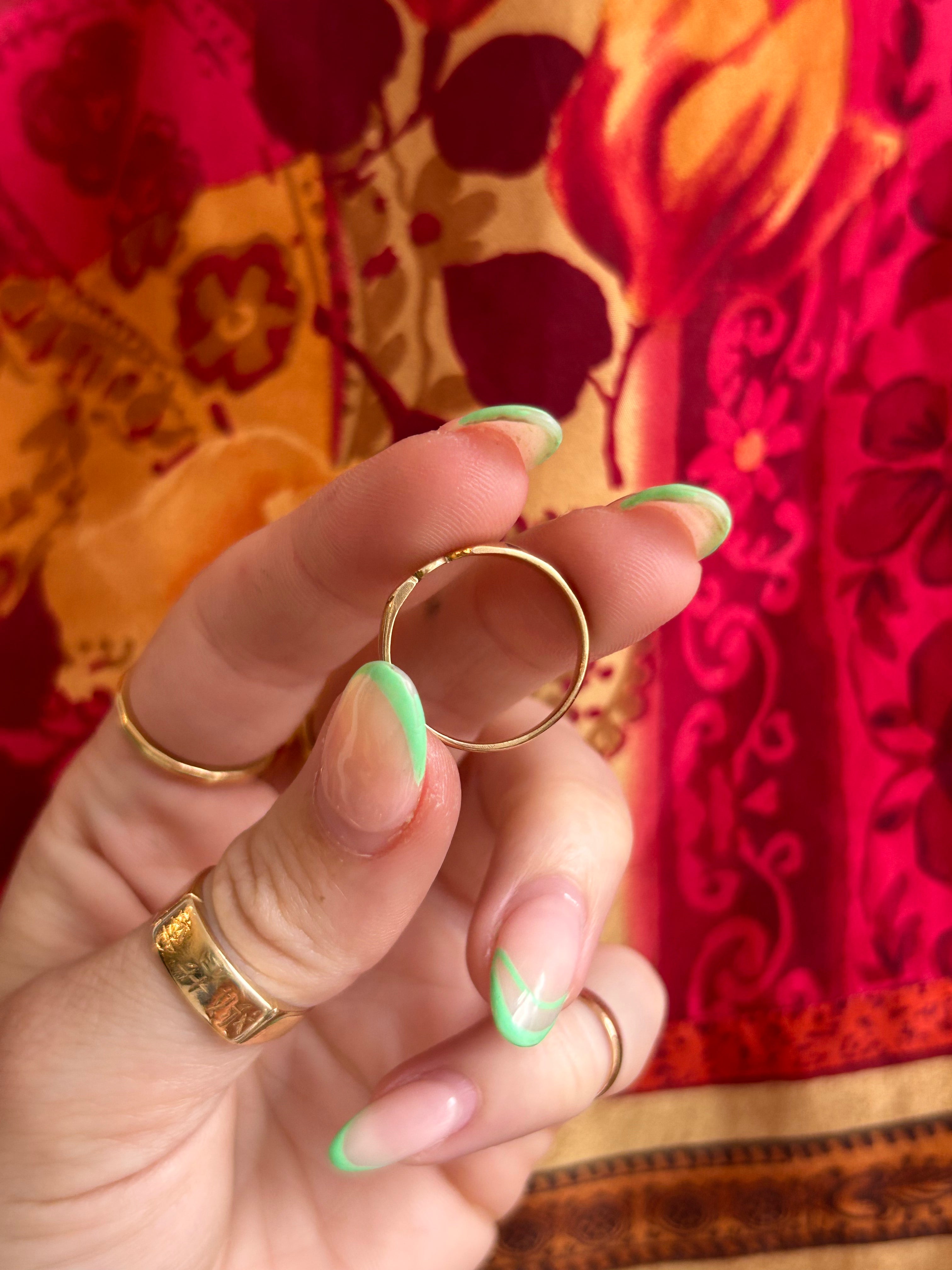 Upside Down Heart Ring