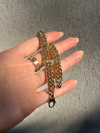 Puffy Woven Curb Bracelet