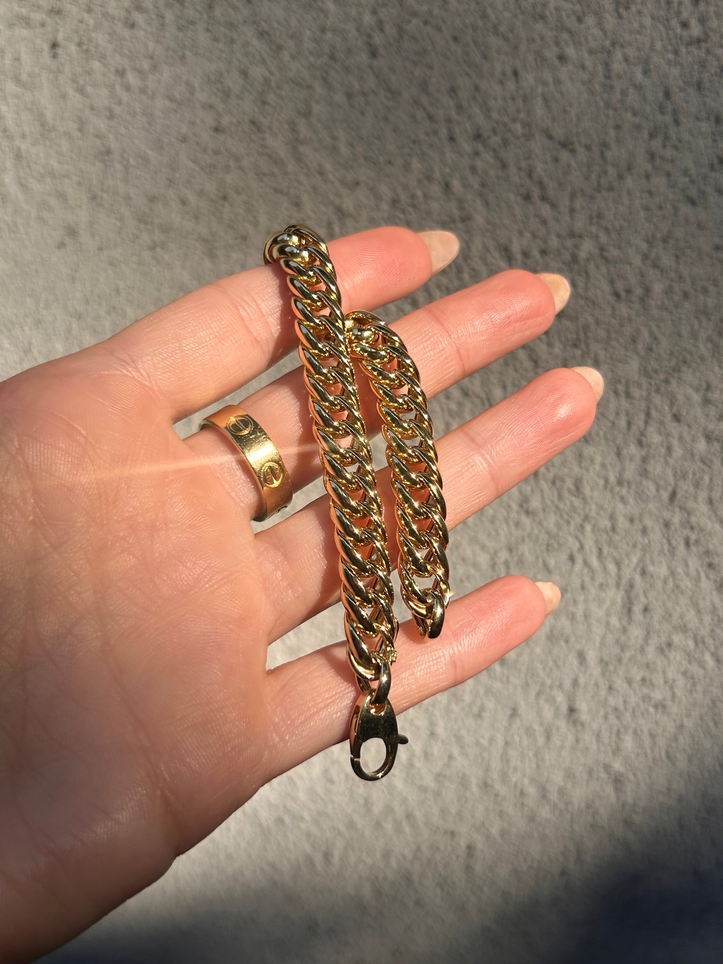 Puffy Woven Curb Bracelet