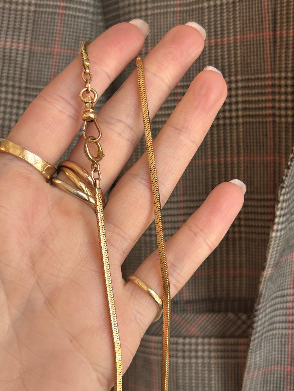 Square Snake Watch Chain