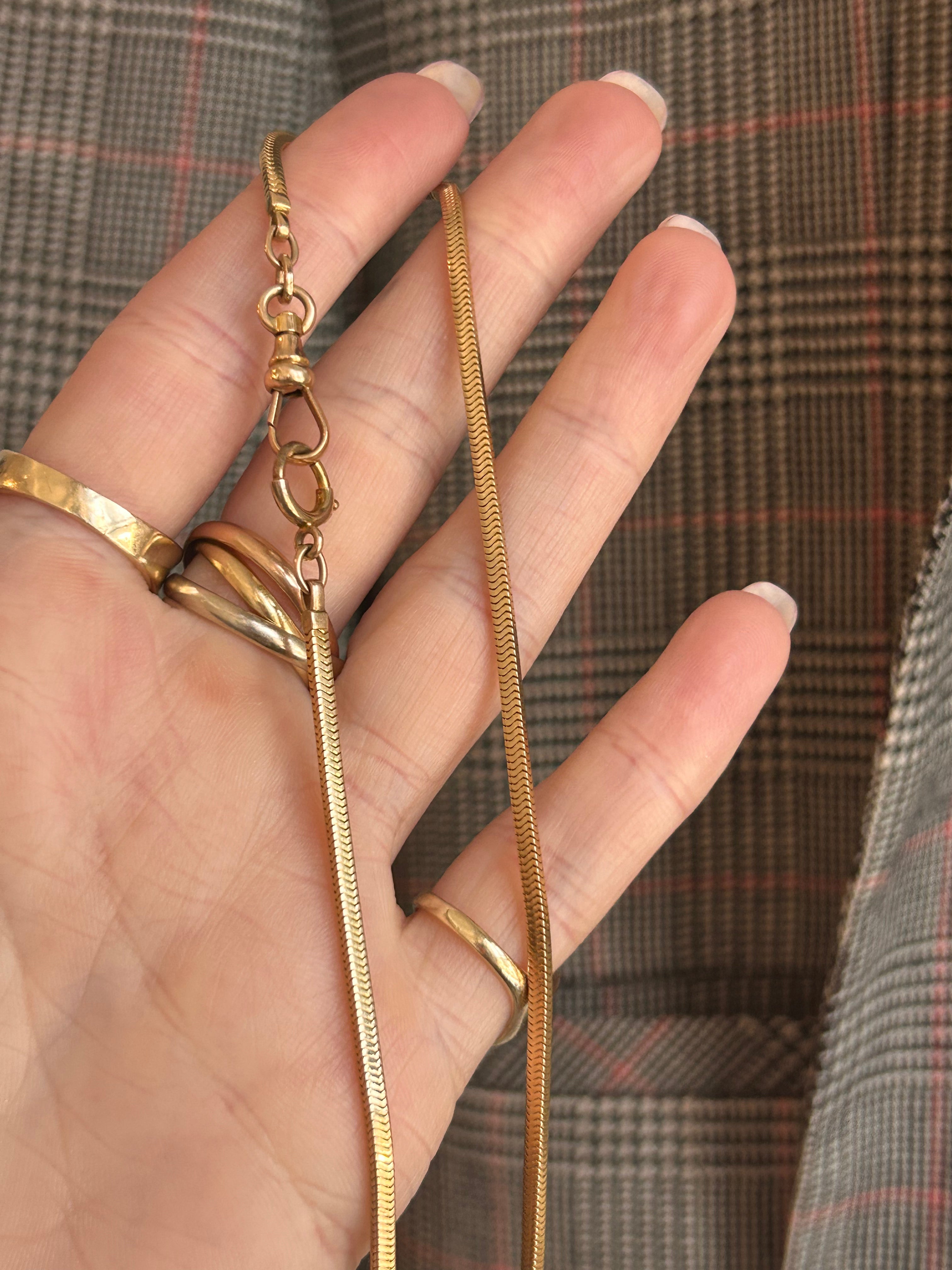 Square Snake Watch Chain