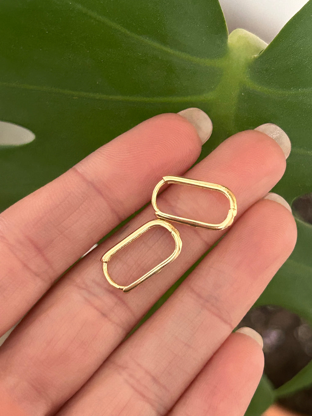 Rectangular Snap Mini Hoops