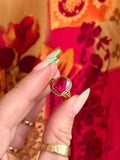 Spinel Fuchsia Antique Ring
