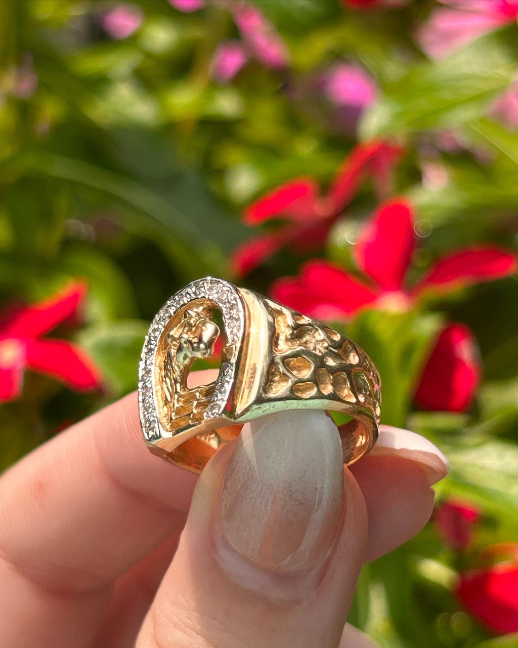 Diamond Horseshoe Ring