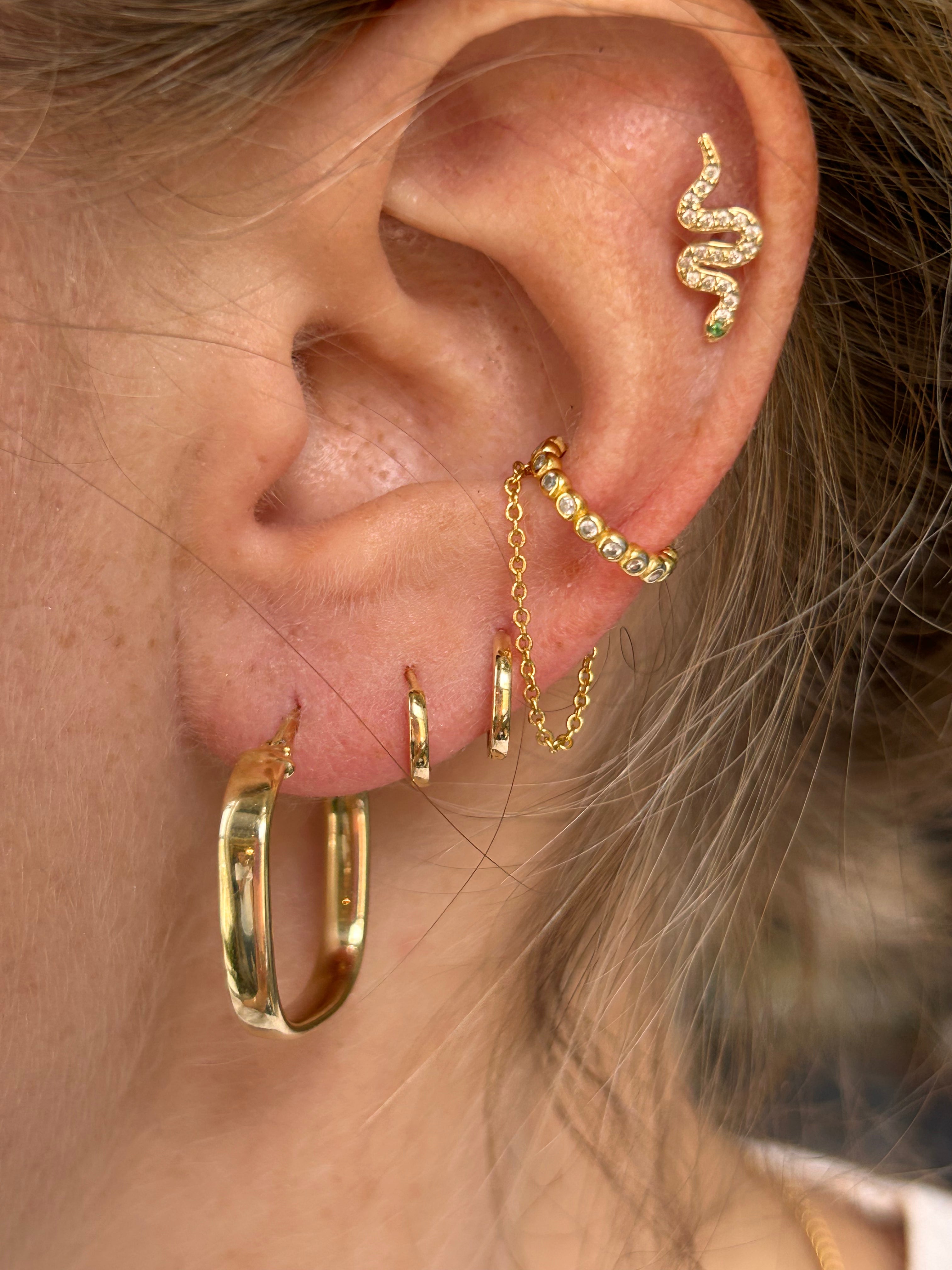 Medium Square Hoops
