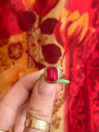Spinel Fuchsia Antique Ring