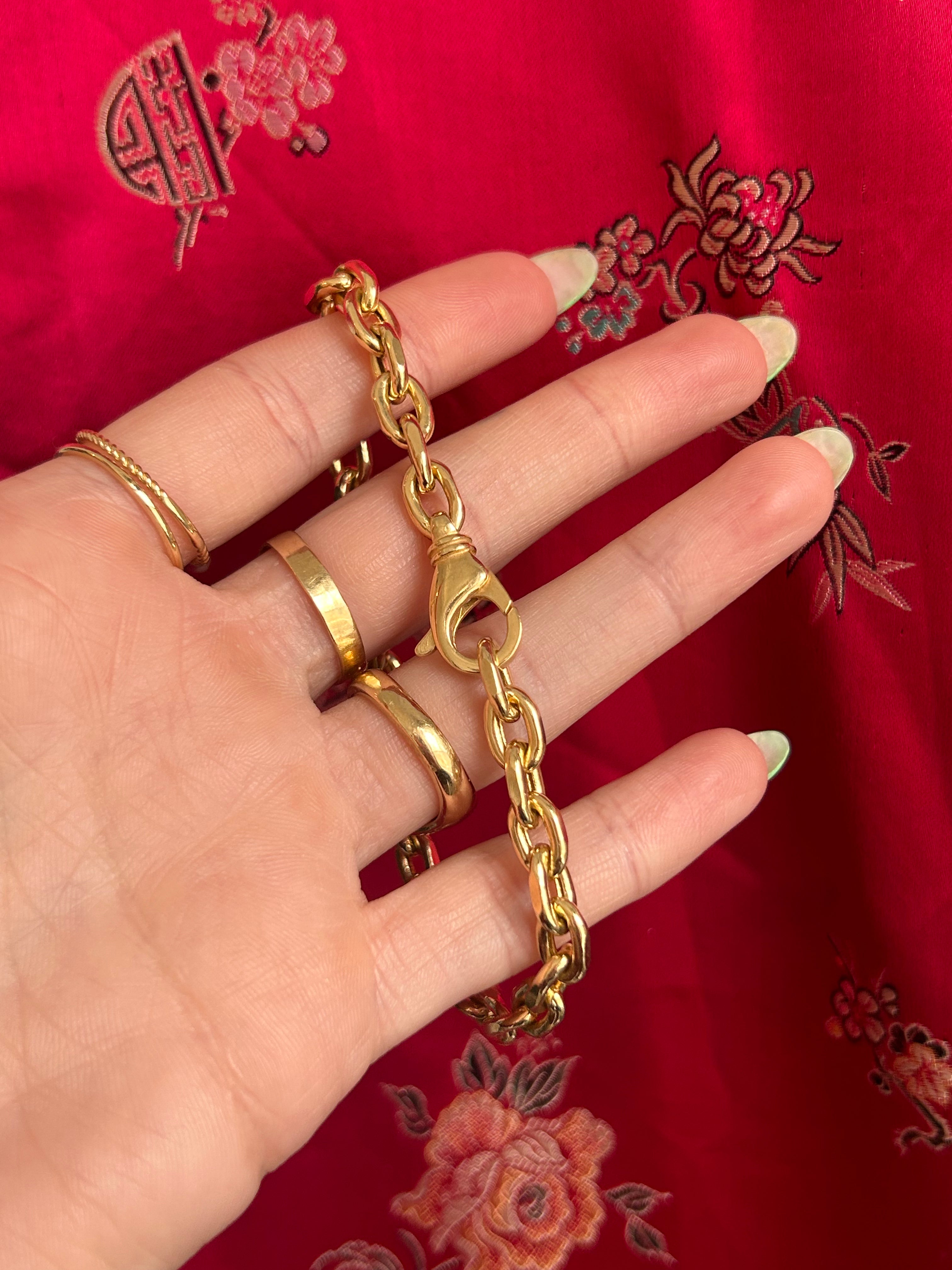 Chunky Puffy Biker Bracelet