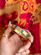 Honeycomb Turquoise Bangle