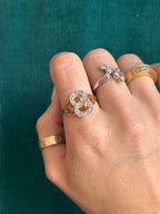 Diamond E Ring