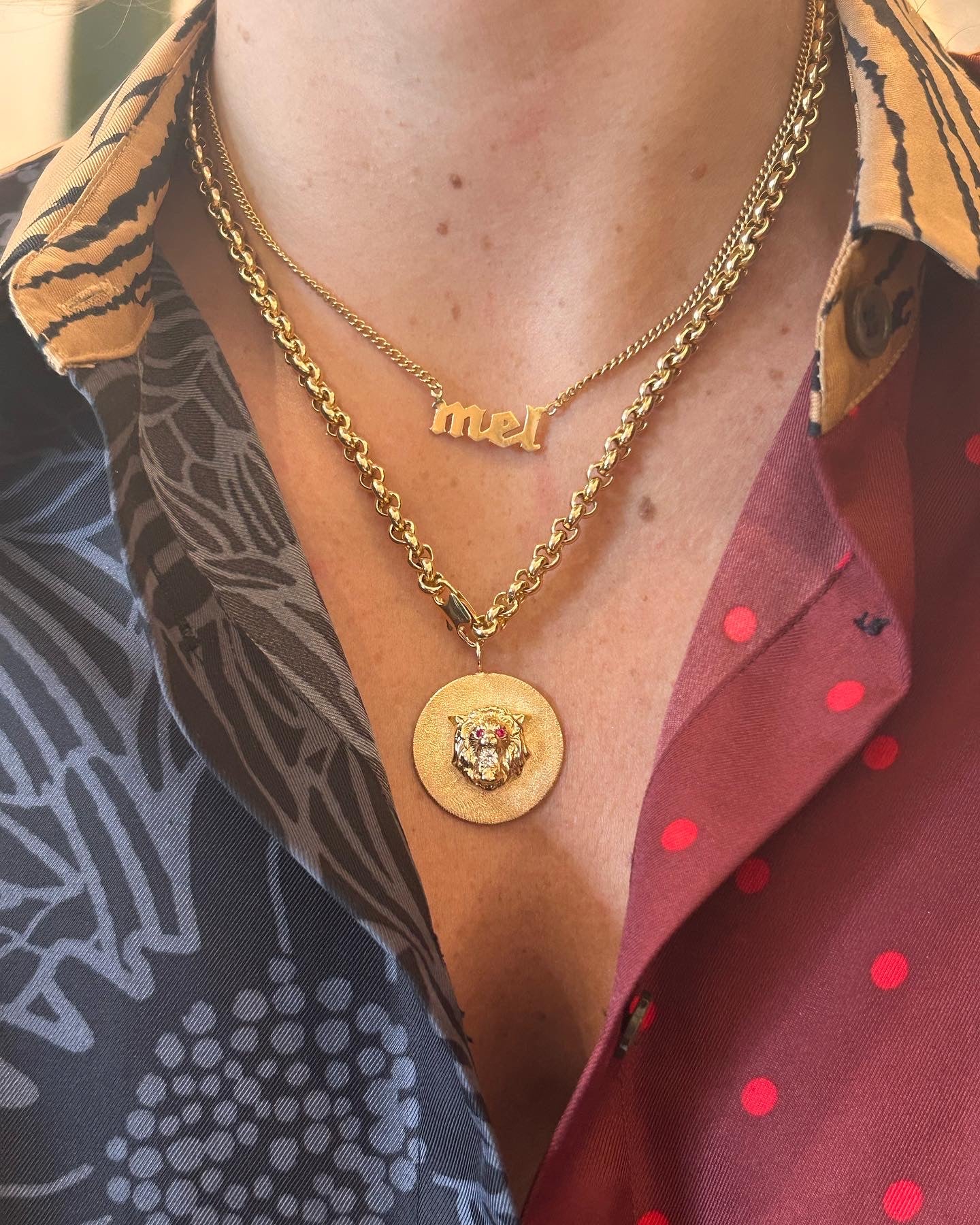 Diamond Lion Pendant