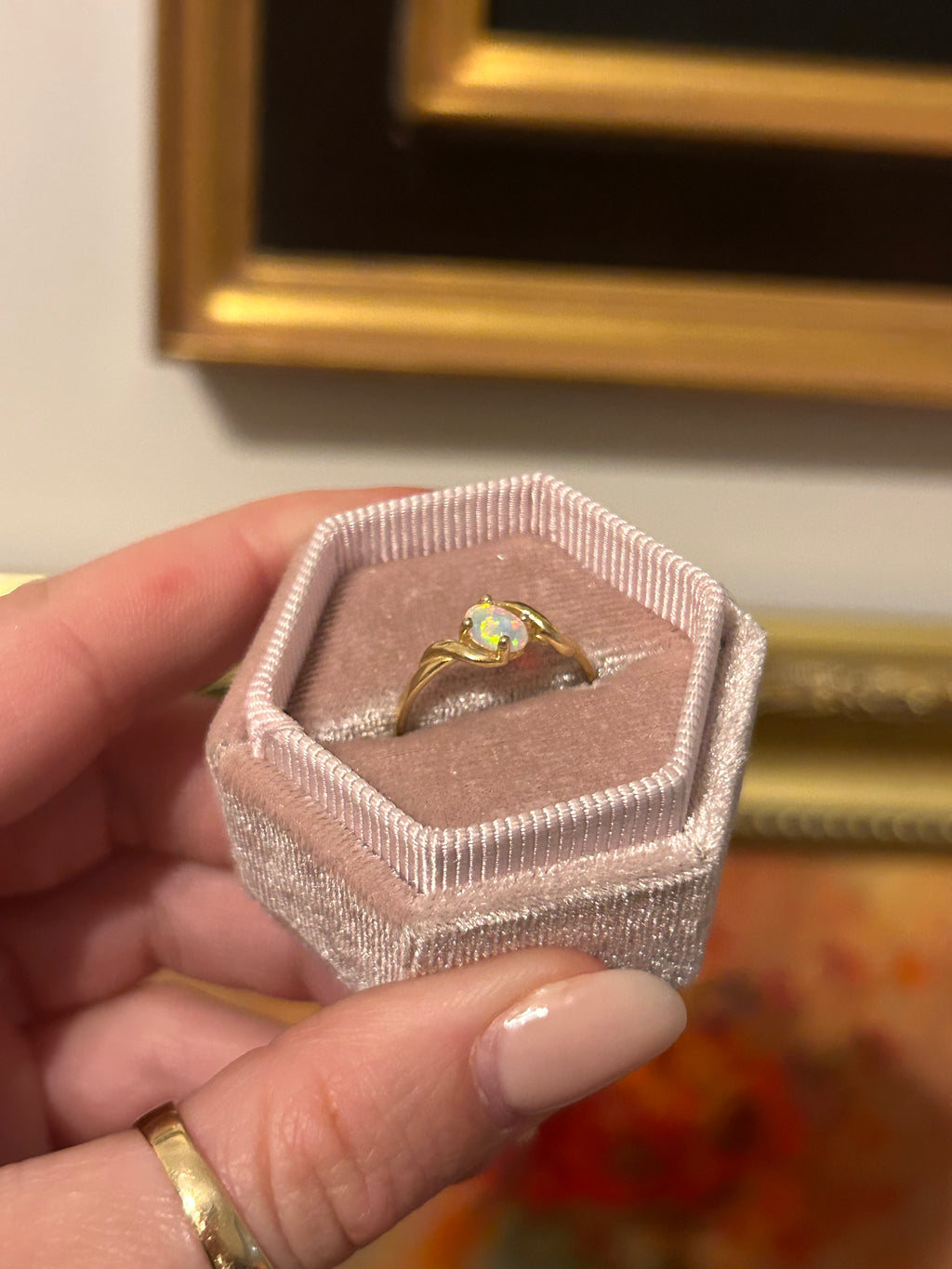 Dainty Opal Ring
