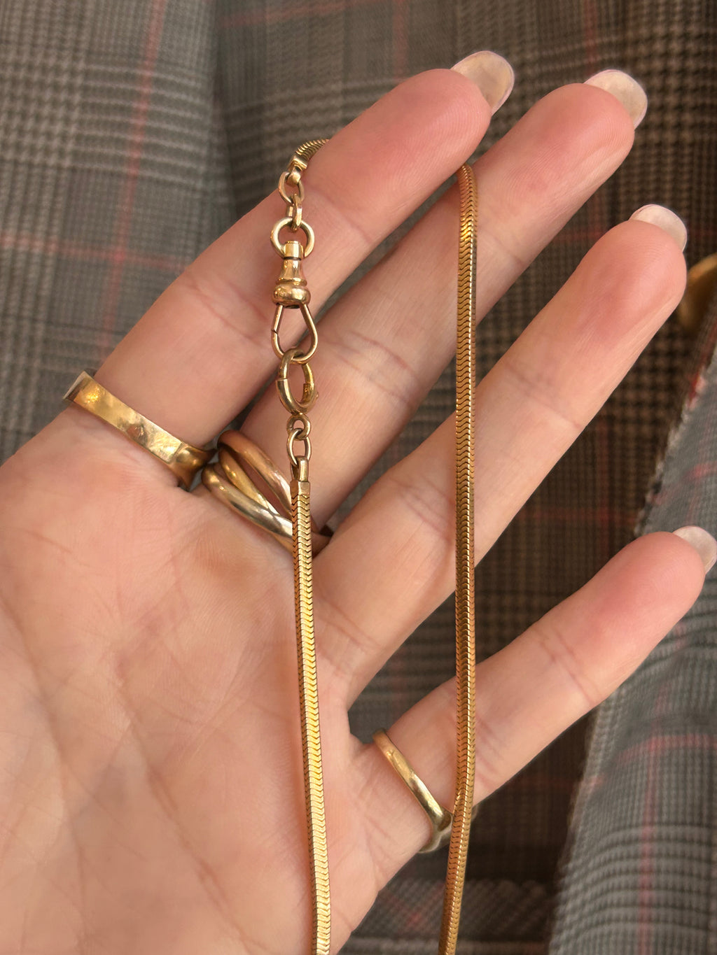 Square Snake Watch Chain