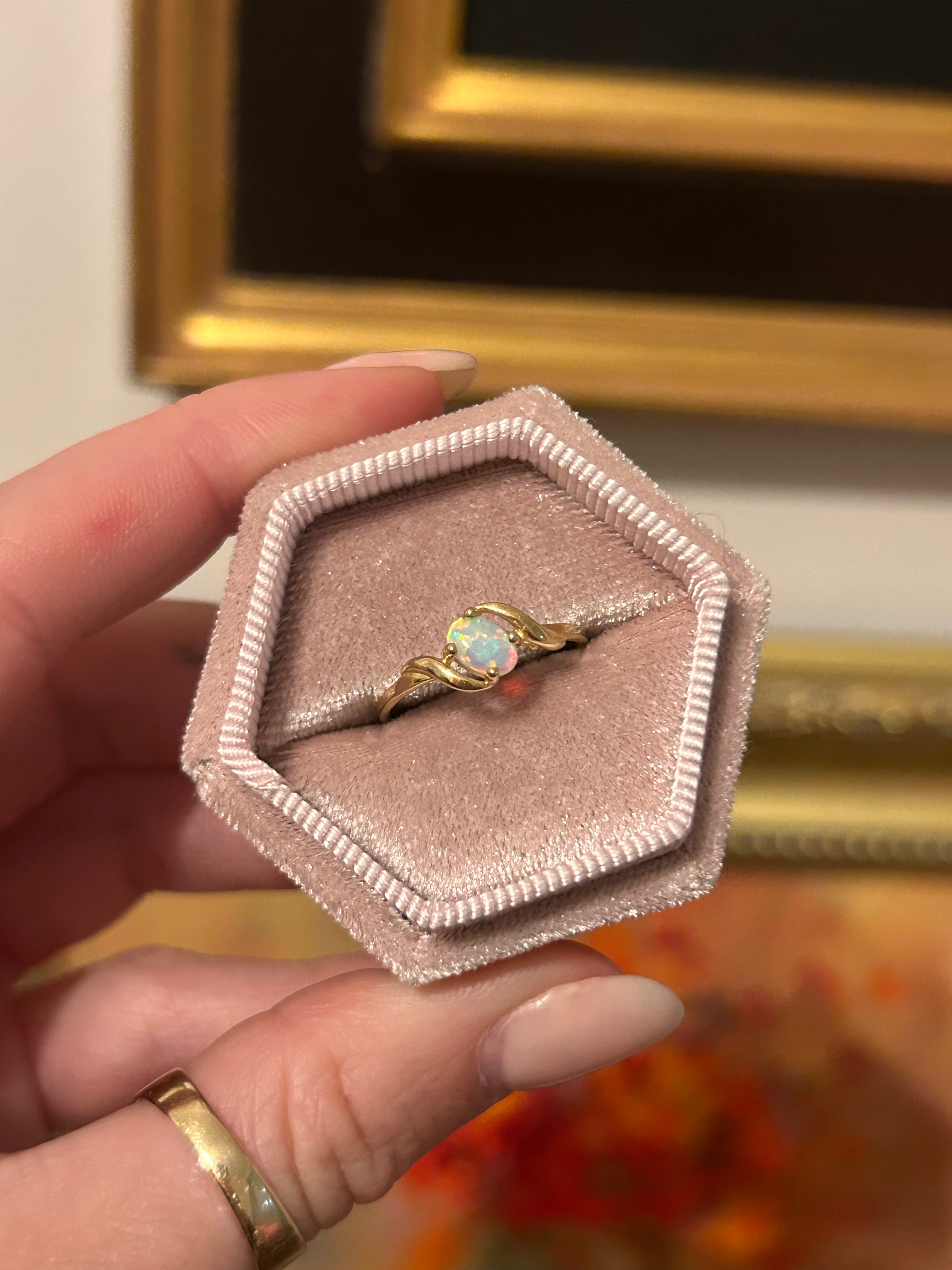 Dainty Opal Ring