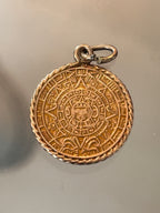 Aztec Calendar Medallion
