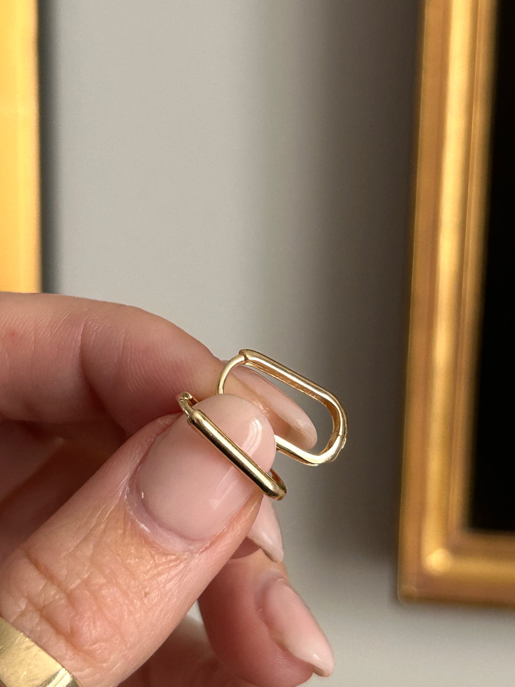 Rectangular Snap Mini Hoops