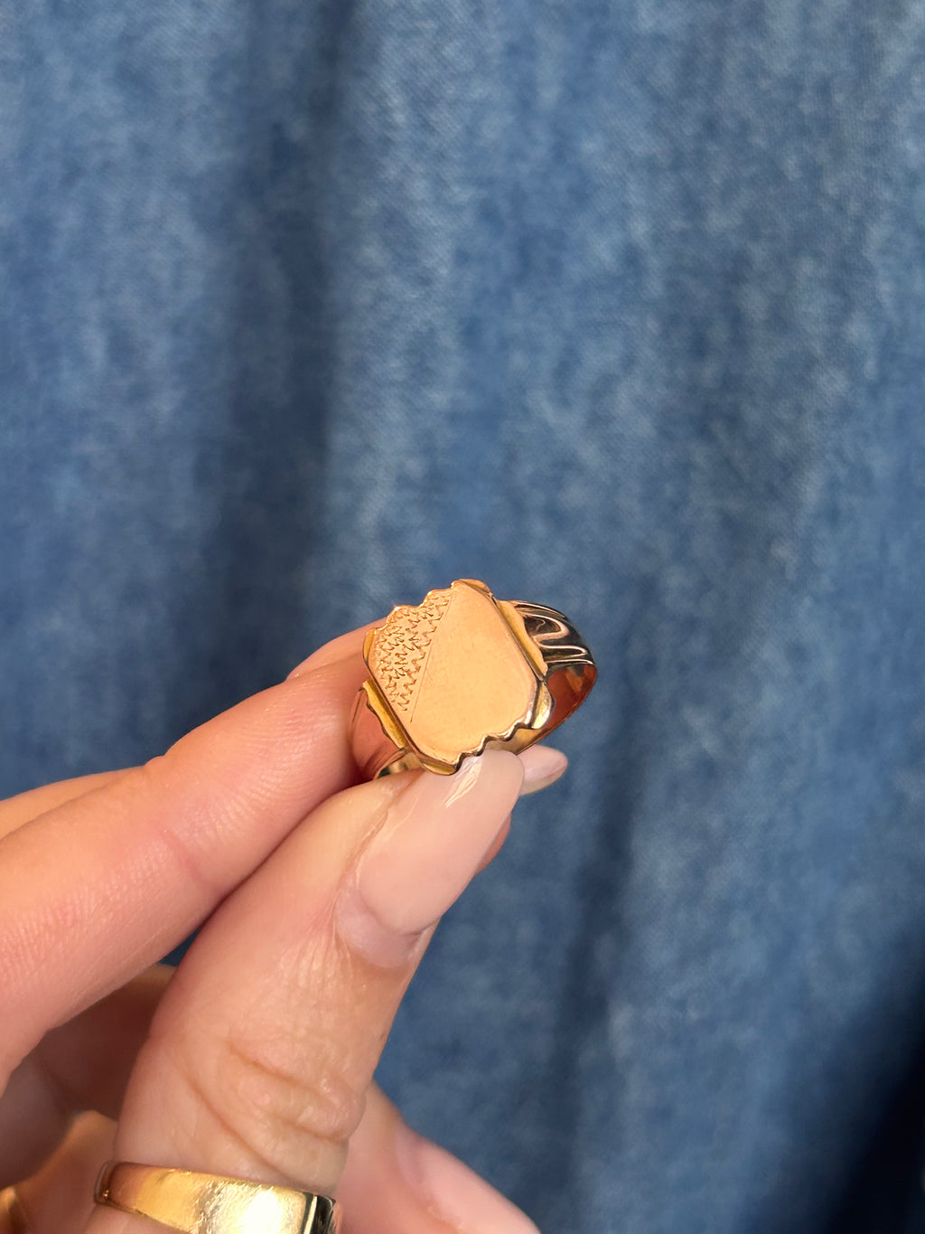 Rosy Signet Ring