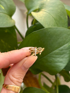 Diamond Dragonfly Ring