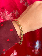 Chunky Puffy Biker Bracelet