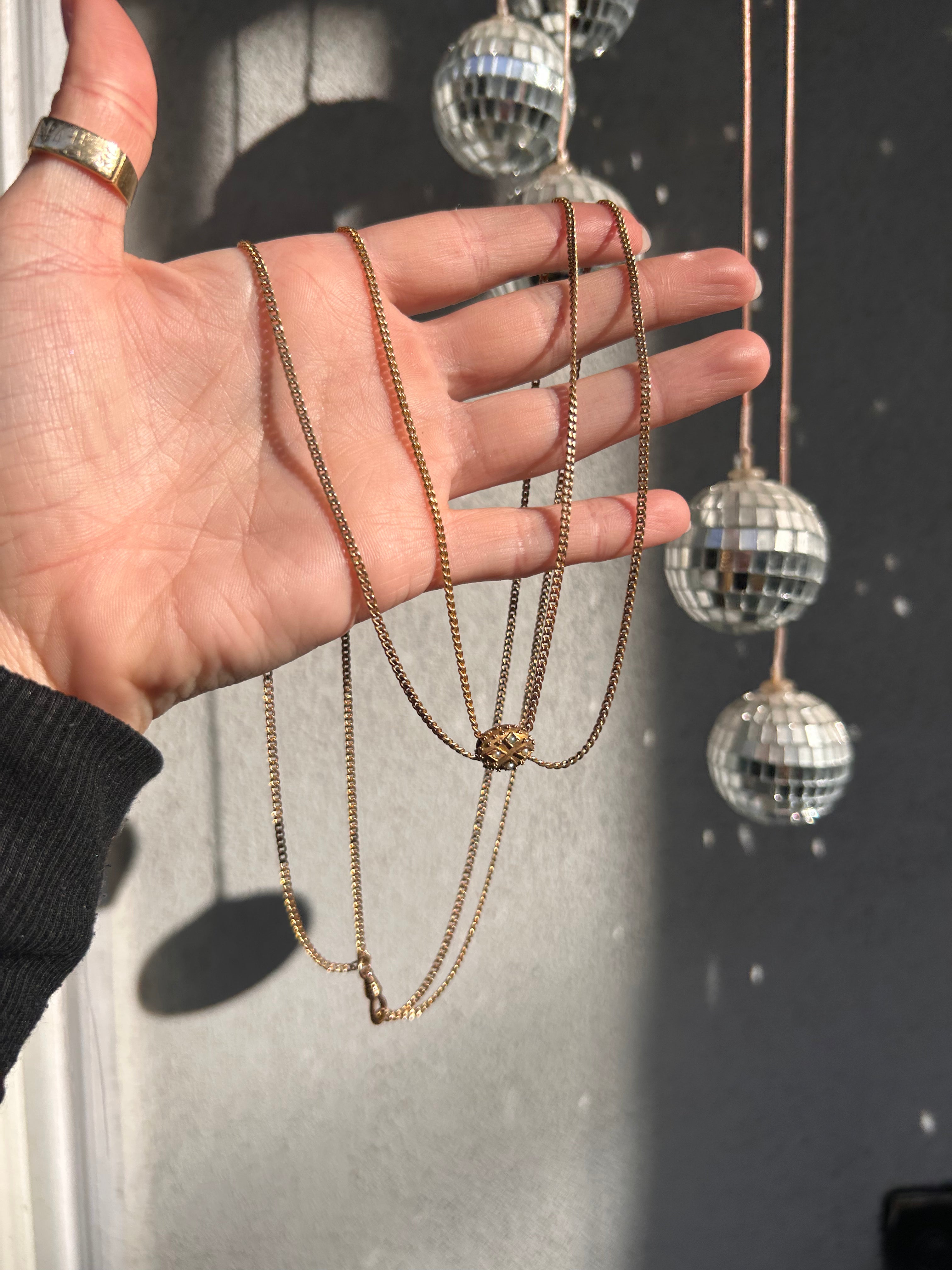 Long Antique Watch Chain