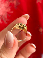 Diamond H Ring