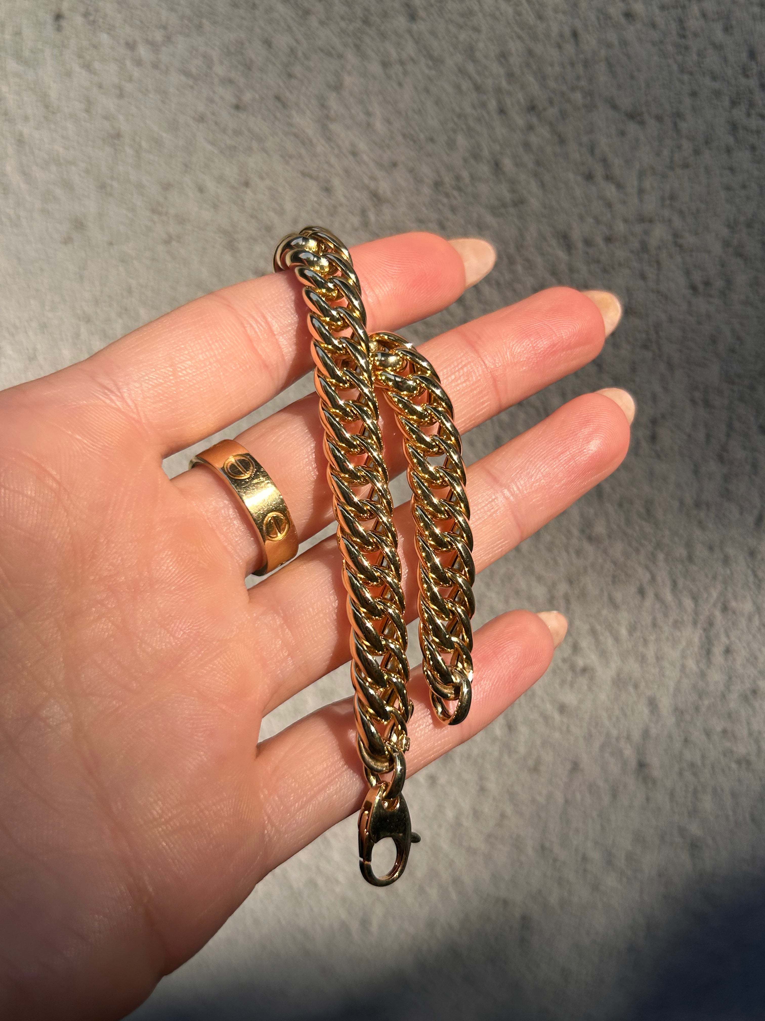 Puffy Woven Curb Bracelet