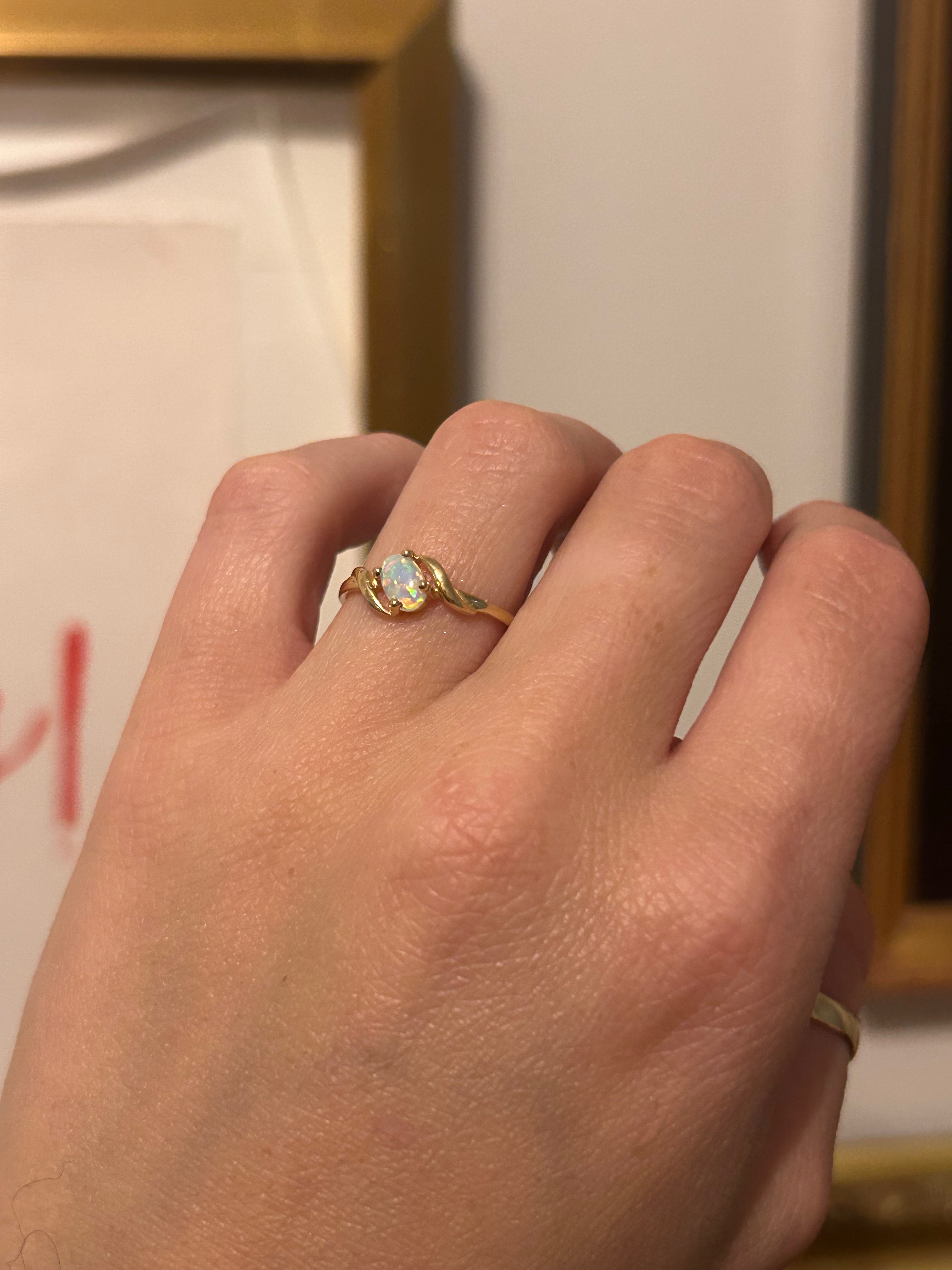 Dainty Opal Ring