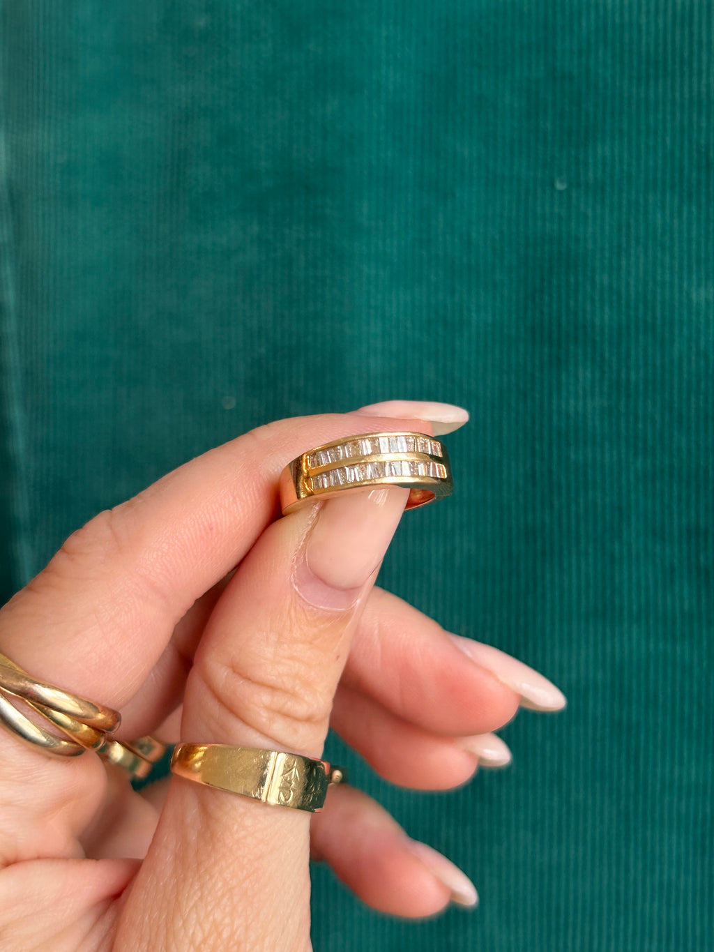 Diamond Baguette Band
