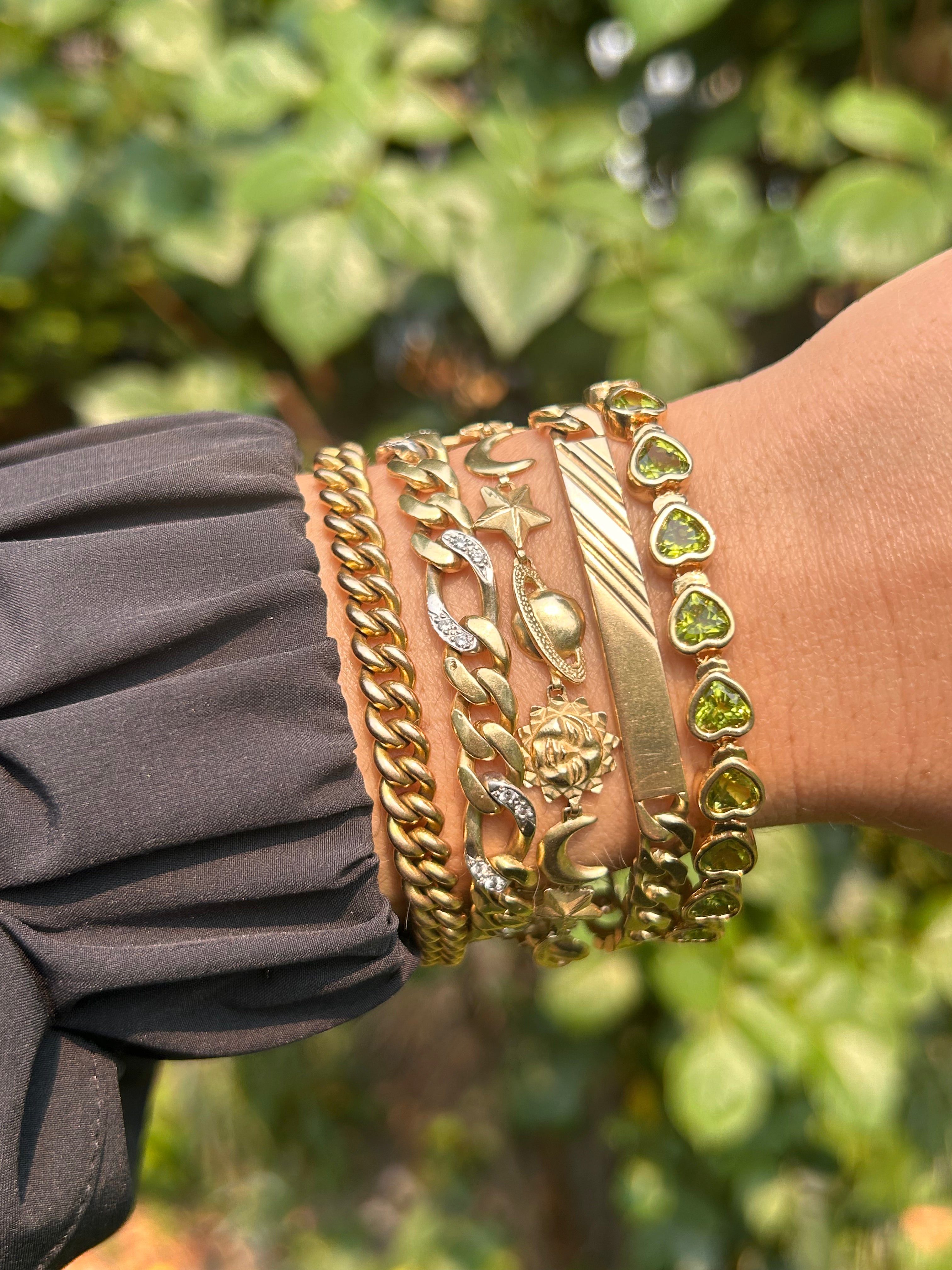 Peridot Heart Bracelet