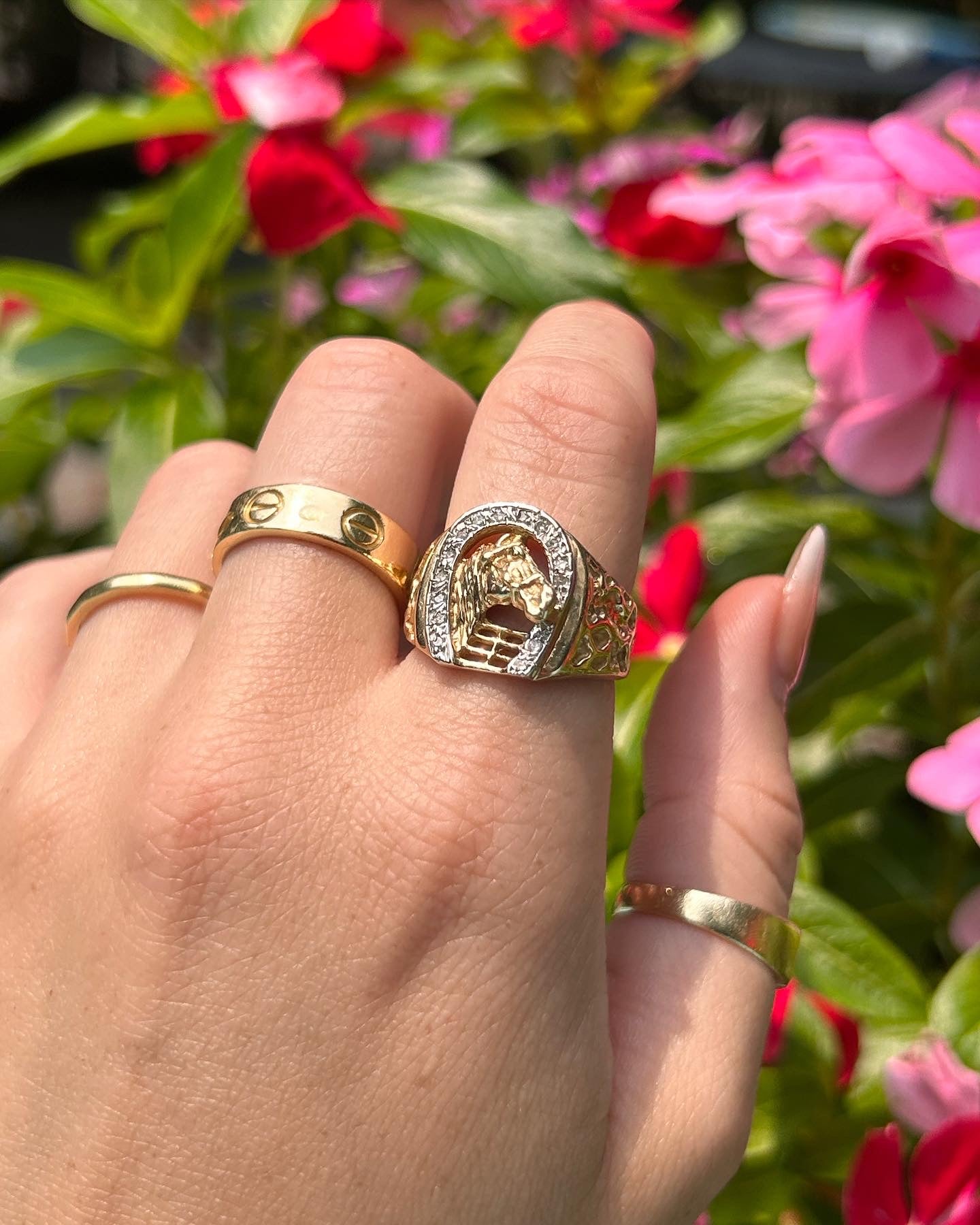 Diamond Horseshoe Ring